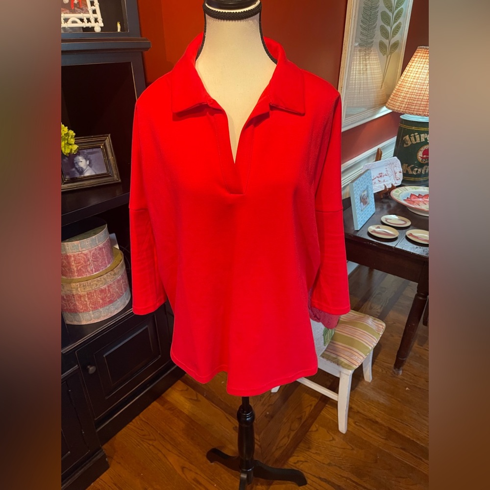 Tuckernuck Red cotton top, Size Small,